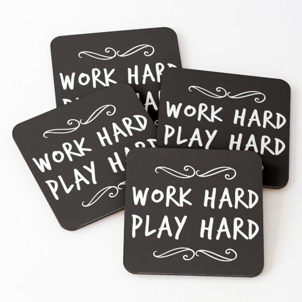 Item preview, Work Hard Play Hard designed and sold by Mamibo.
