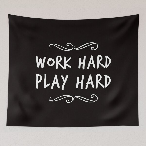 Item preview, Work Hard Play Hard designed and sold by Mamibo.