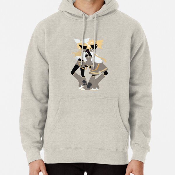 Kagamine Rin and Len Box Art Silhouette Pullover Hoodie