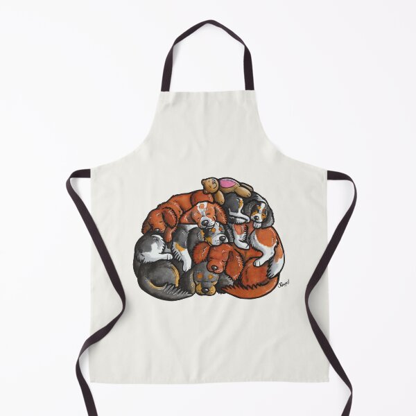Item preview, Sleeping pile of Cavalier King Charles Spaniels designed and sold by animalartbyjess.