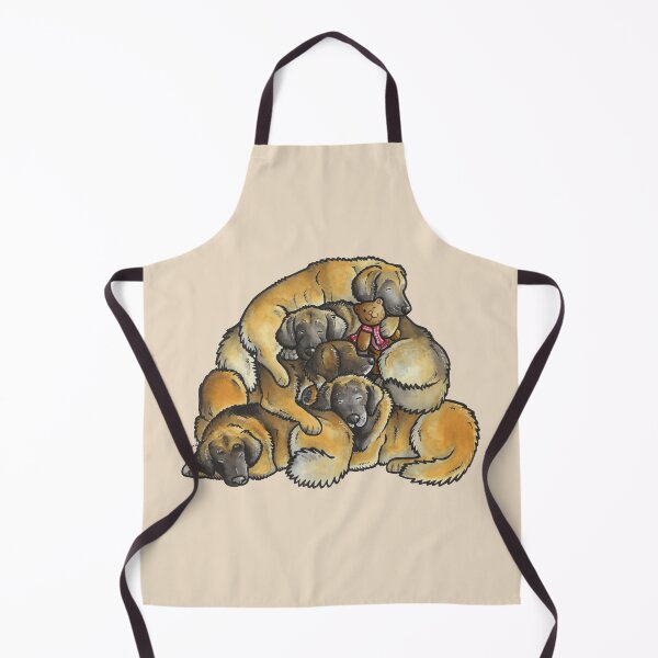 Item preview, Sleeping pile of Leonberger dogs designed and sold by animalartbyjess.