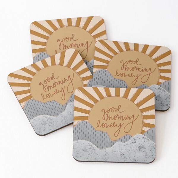 Item preview, Good Morning Lovely Mountain Art designed and sold by juvenilepeace.