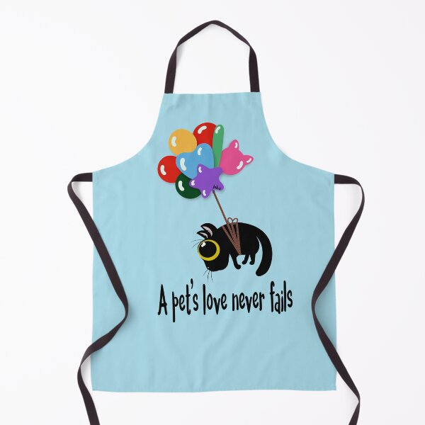 Item preview, Black kitten and balloons designed and sold by leeloolook.