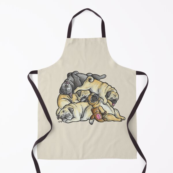 Item preview, Sleeping pile of Pugs designed and sold by animalartbyjess.