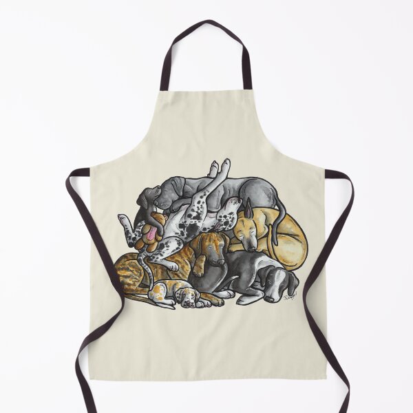 Item preview, Sleeping pile of Great Danes designed and sold by animalartbyjess.