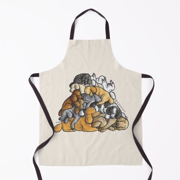 Item preview, Sleeping pile of Poodle dogs designed and sold by animalartbyjess.