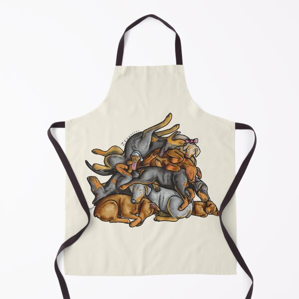 Item preview, Sleeping pile of Doberman dogs designed and sold by animalartbyjess.