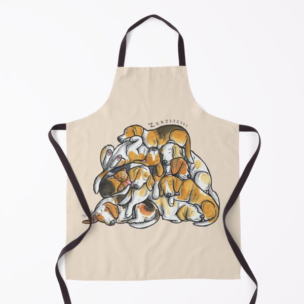 Item preview, Sleeping pile of Beagle dogs designed and sold by animalartbyjess.