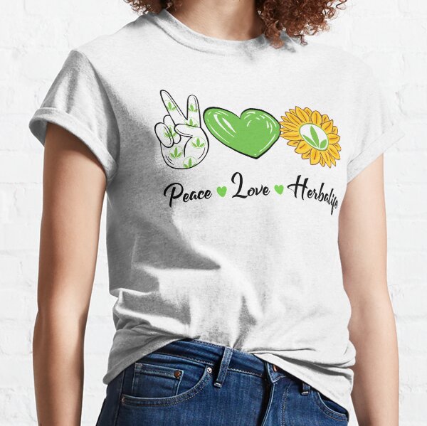 Paz Amor Sol Herbalife Camiseta clásica