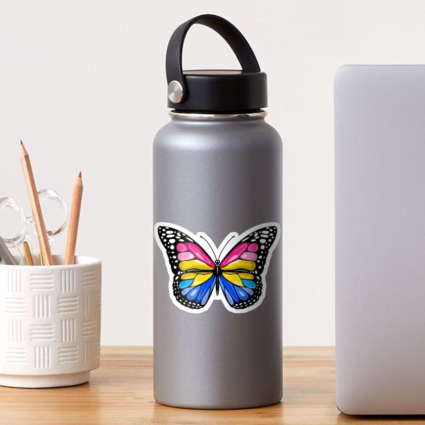 Pansexual Butterfly Sticker For Sale By Amandahodge Redbubble 