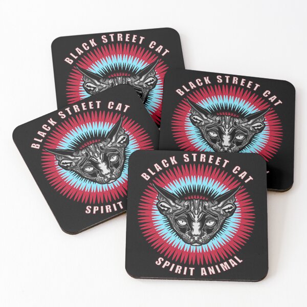 Item preview, Black Street Cat - Street Cat Black Spirit designed and sold by Coder-T.