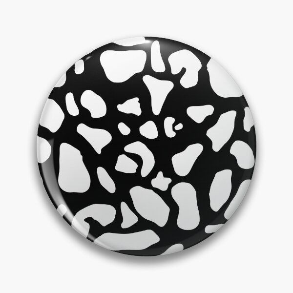 Item preview, White on Black Cow Print Pattern designed and sold by tinyteacups.