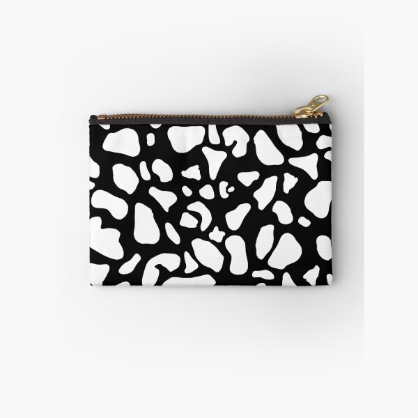 Item preview, White on Black Cow Print Pattern designed and sold by tinyteacups.