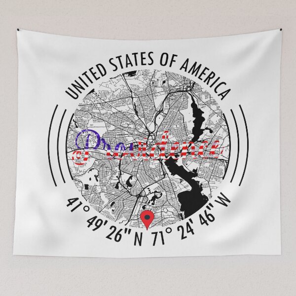 Item preview, Providence, USA Road Map Art - Earth Tones designed and sold by hatimelhag.
