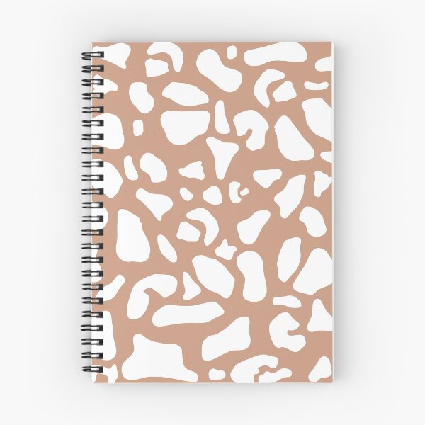 Item preview, White on Brown Cow Print Pattern designed and sold by tinyteacups.