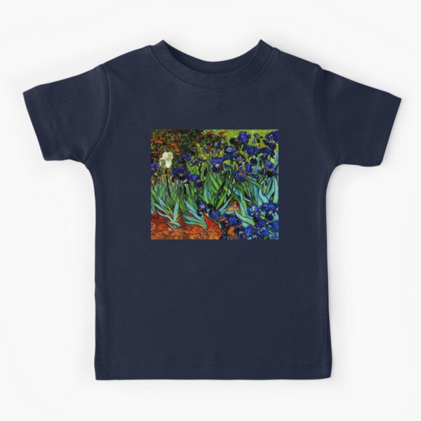 "Irises" - Vincent van Gogh Fine Art Kids T-Shirt