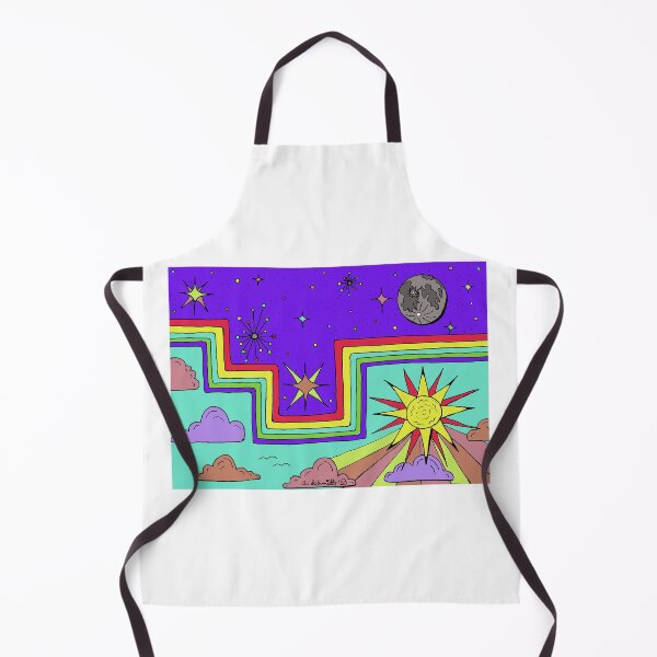 Item preview, Atomic Psychedelic Rainbow Night and Day designed and sold by Intergalactic Unicorn: Art by Anna Schmidt.