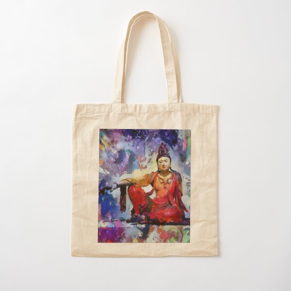 The Goddess of Compassion- "Kuan Yin" Cotton Tote Bag