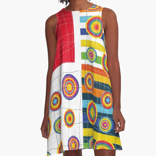 Patchwork 3 Vestido acampanado