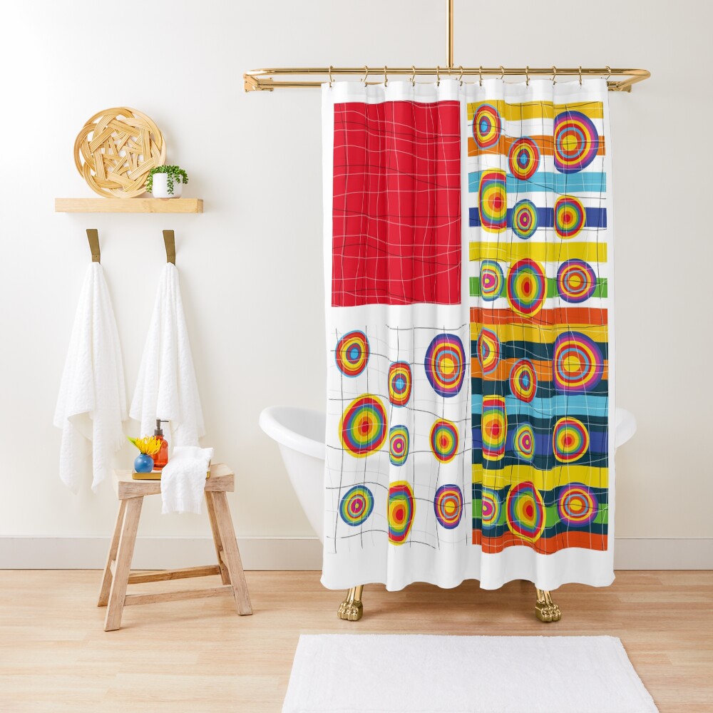 Patchwork 3 Shower Curtain