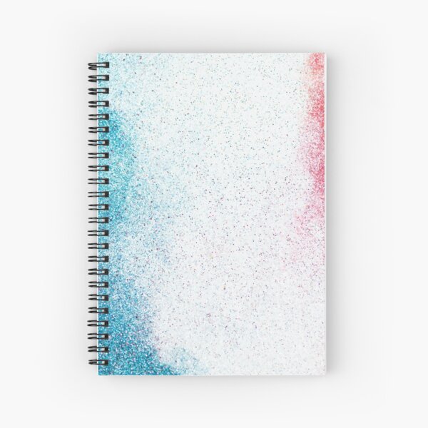 Light Blue Glitter Shiny Bright Sparkly Sky Blue | Spiral Notebook