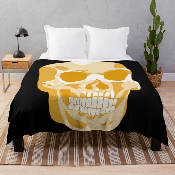 Item preview, Yellow Monochromatic Skull designed and sold by DippyHippie.