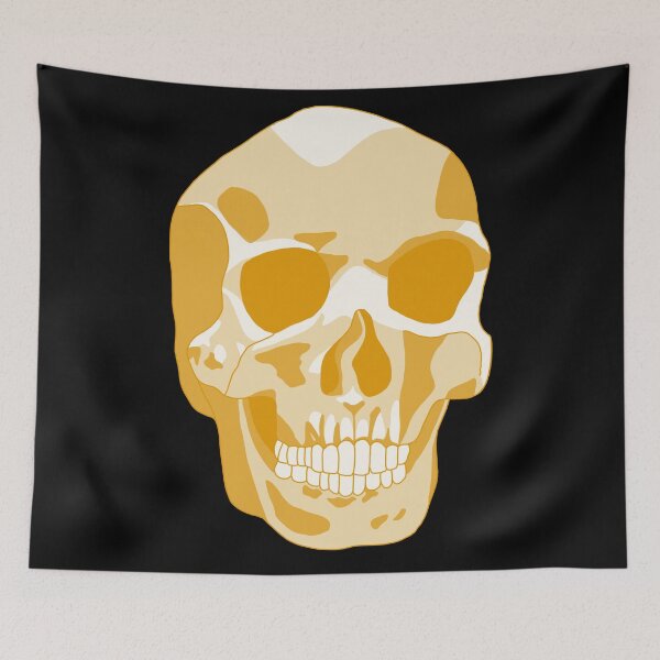 Item preview, Yellow Monochromatic Skull  designed and sold by DippyHippie.