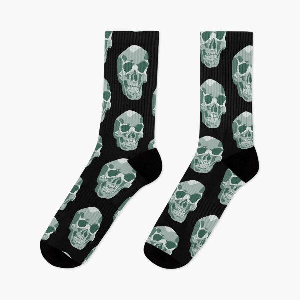 Item preview, Green Monochromatic Skull  designed and sold by DippyHippie.