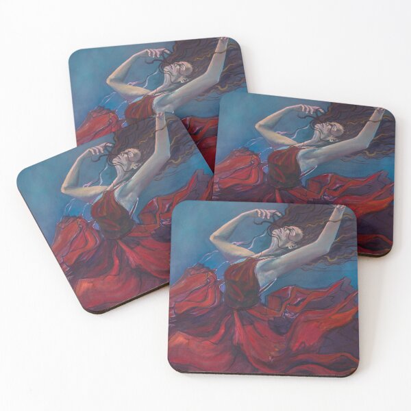 Item preview, Goddess of Wind - One of Four Painting Series - The Goddesses of the Elements - Earth, Wind, Fire and Water  designed and sold by RedRoofStudio.