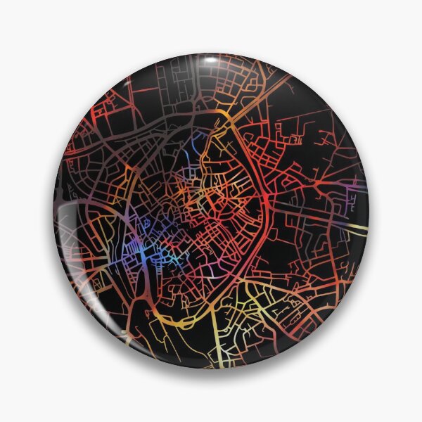 Item preview, Bruges City Street Map Dark Mode designed and sold by map-lover.