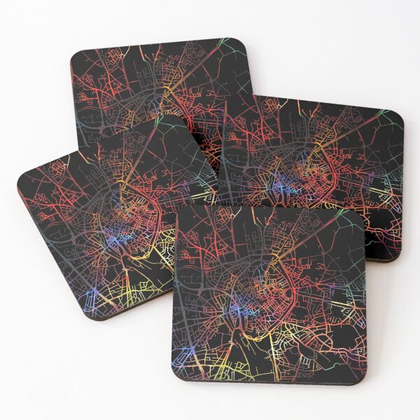 Item preview, Bruges City Street Map Dark Mode designed and sold by map-lover.