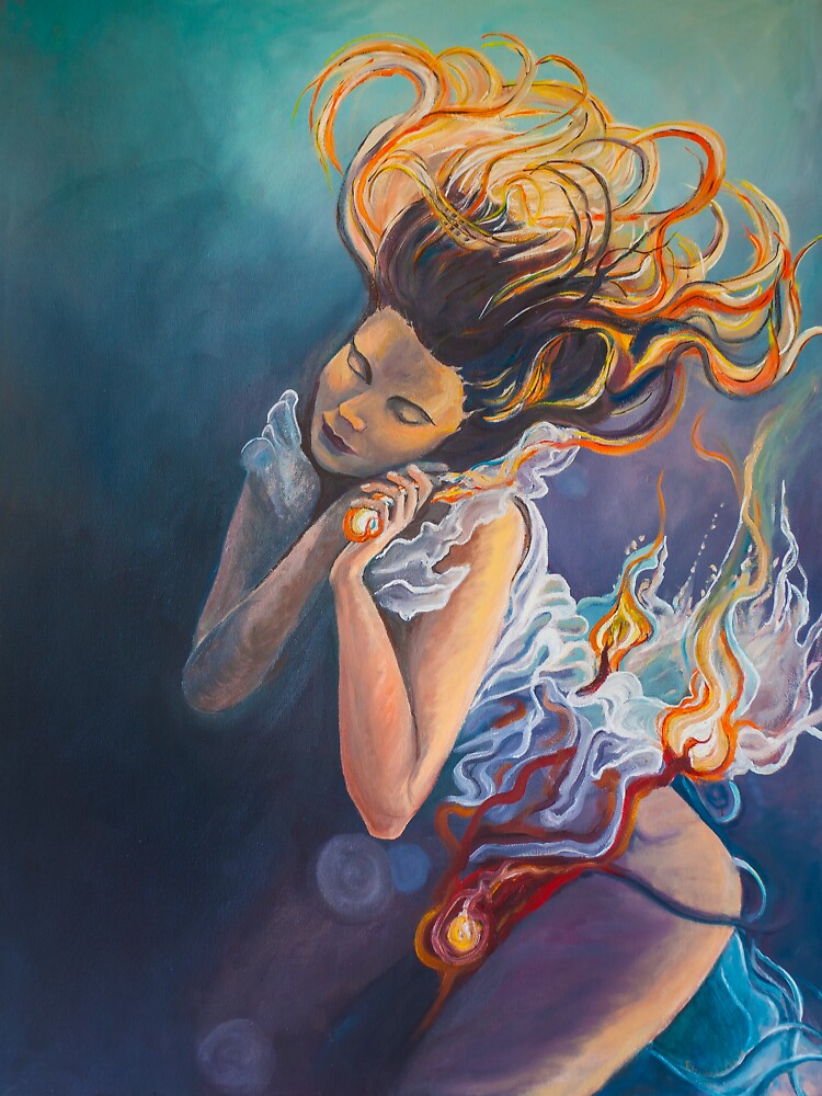 "Goddess of Fire - One of Four Painting Series - The ...