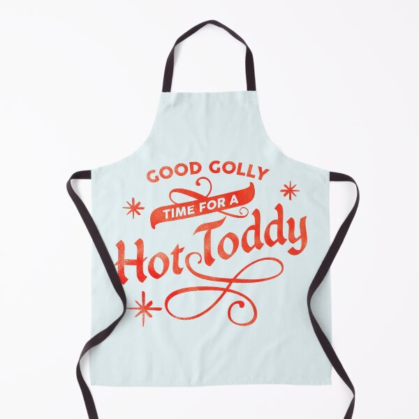 Item preview, "Good Golly, Time For A Hot Toddy!" Cute Mint & Red Typography Art designed and sold by The Whiskey Ginger Design Shop.