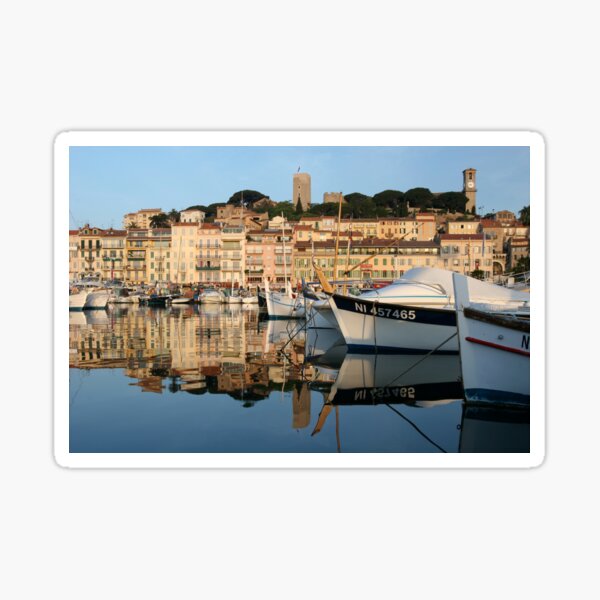 Cannes Marina At Suquet Hill Sticker