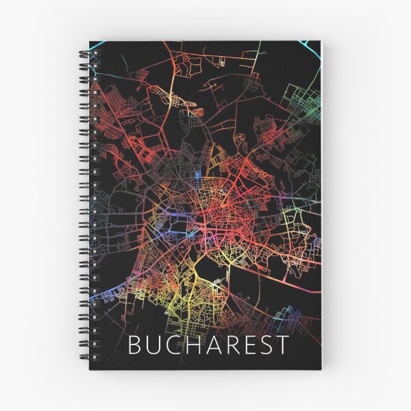 Item preview, Bucharest City Street Map Dark Mode designed and sold by map-lover.