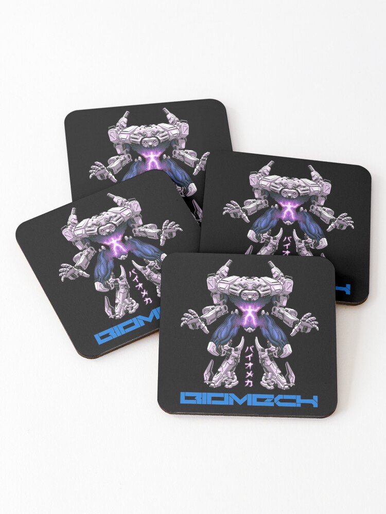 Thumbnail 1 of 5, Coasters (Set of 4), Biomech designed and sold by PsyFio.