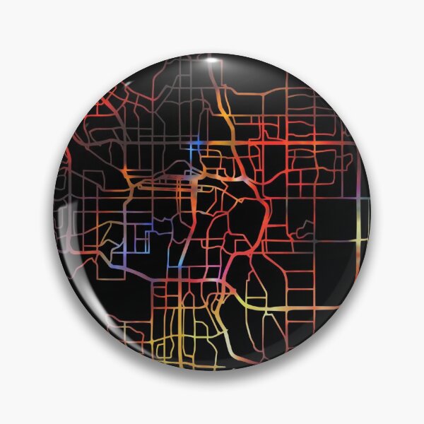 Artikelvorschau, Calgary City Street Map Dunkler Modus entworfen und verkauft von map-lover.