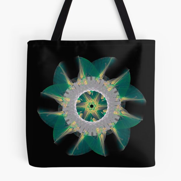 Item preview, Fractal Green & Gold Star w/ Transparent Background designed and sold by IssyDesigns.