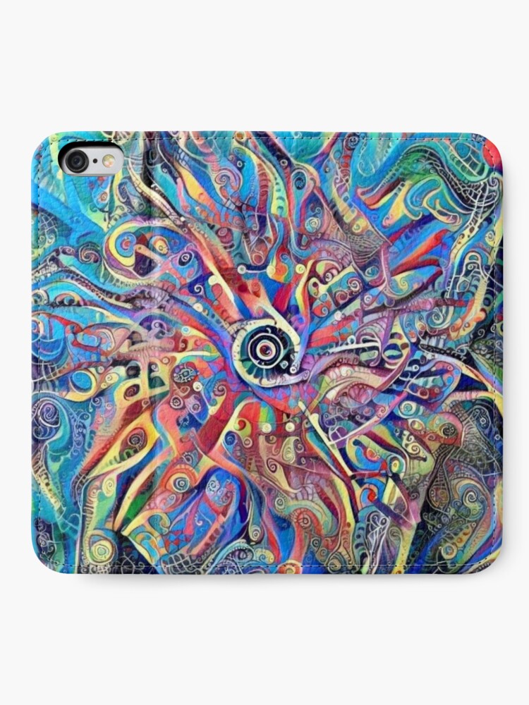 Alternate view of Mandala-Kaleidoscope-"Psychedelic Mandala" iPhone Wallet