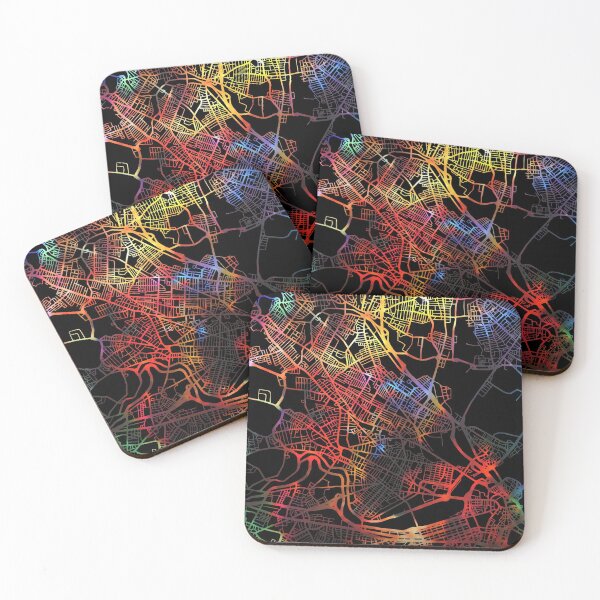 Item preview, Cambridge City Street Map Dark Mode designed and sold by map-lover.