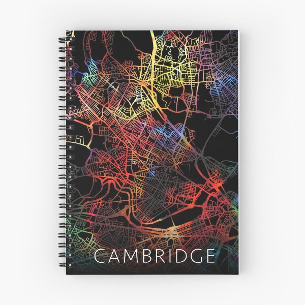 Item preview, Cambridge City Street Map Dark Mode designed and sold by map-lover.