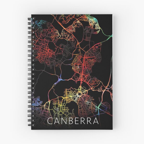 Item preview, Canberra City Street Map Dark Mode designed and sold by map-lover.