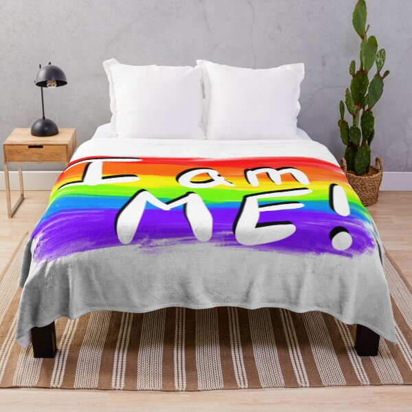 Item preview, I am Me LGBTQ Rainbow Pride Design designed and sold by AnleuAvePrints.