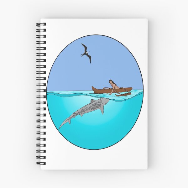 Item preview, Outrigger canoe girl with tiger shark designed and sold by taylorksea.