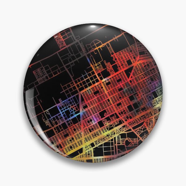 Artikelvorschau, Cancun City Street Map Dunkler Modus entworfen und verkauft von map-lover.