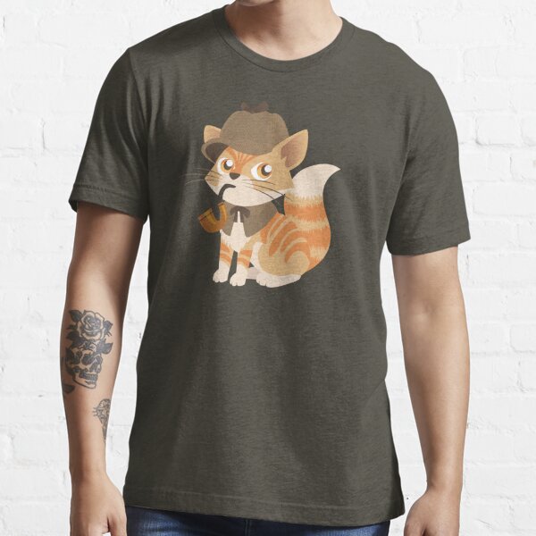 Cute Sherlock Holmes Kitten Essential T-Shirt
