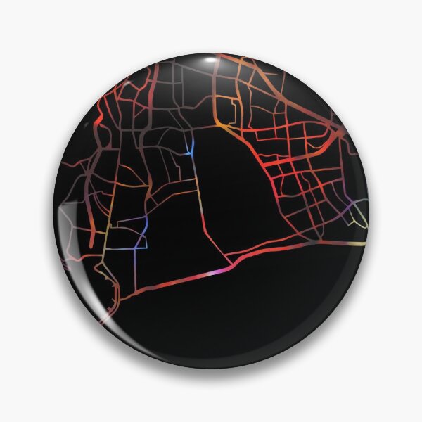 Item preview, Capetown City Street Map Dark Mode  designed and sold by map-lover.