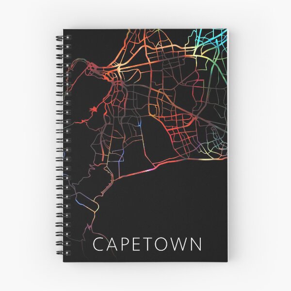 Item preview, Capetown City Street Map Dark Mode  designed and sold by map-lover.