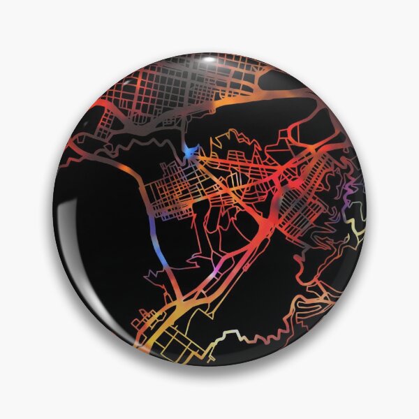 Item preview, Caracas City Street Map Dark Mode  designed and sold by map-lover.