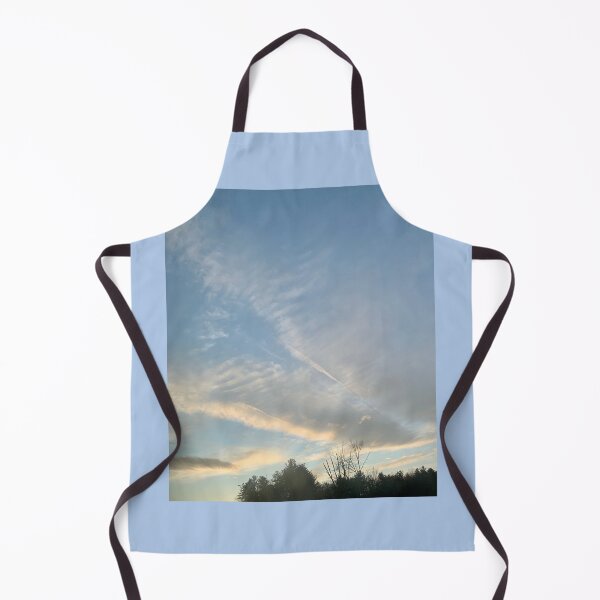 Item preview, White Yellow Aesthetic Clouds against a Blue Sky with Trees in the Distance designed and sold by ItsMichaelaa.